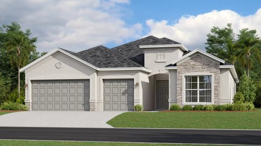 New construction Single-Family house 9348 Aqua Overlook Ct, Lehigh Acres, FL 33936 plan The Summerville II - image