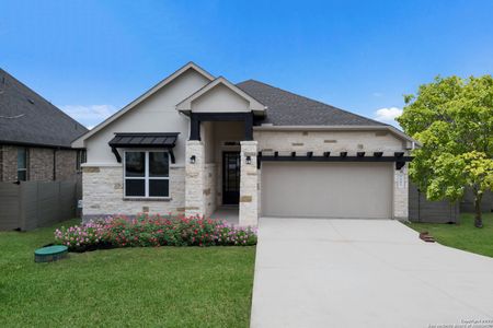 New construction Single-Family house 593 Tobacco Pass, New Braunfels, TX 78132 Rockwood- photo 0