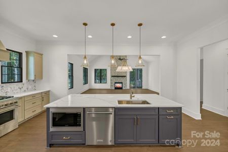 Kitchen Island ~ View into Living Room