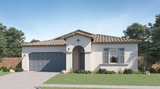 New construction Single-Family house 16896 W Bronco Tr, Surprise, AZ 85387 Juniper Plan 4584- photo 1 1