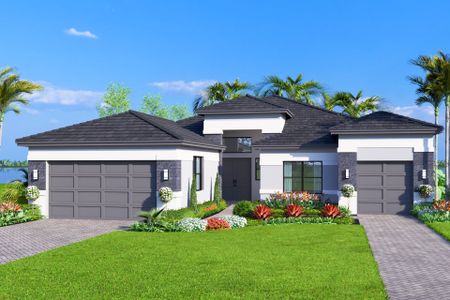 New construction Single-Family house 12320 Sw Calm Pointe Ct, Port St. Lucie, FL 34987 plan Michele II - image