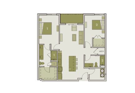 New construction Condo house 1701 Simond Ave, Austin, TX 78723 plan B7 - image