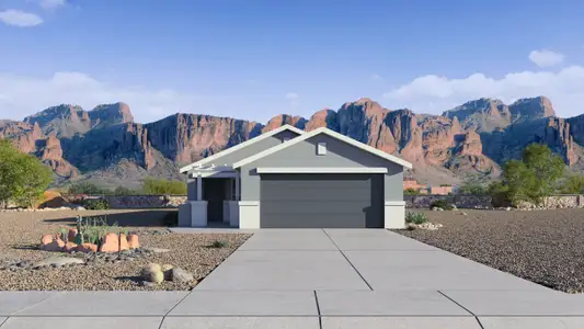 New construction Single-Family house 34933 W Lucca Dr, Maricopa, AZ 85138 plan Amber - image