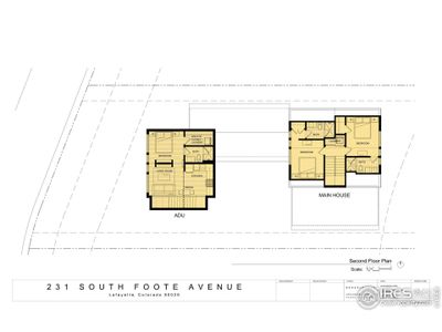 The architect seller has crafted a main level primary suite floorplan with an ADU that can be constructed on the lot. Use this design or bring your own. Upper Level.