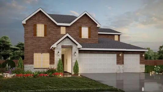 New construction Single-Family house 1607 Barlett Sq, New Braunfels, TX 78130 plan Santa Elena View - image