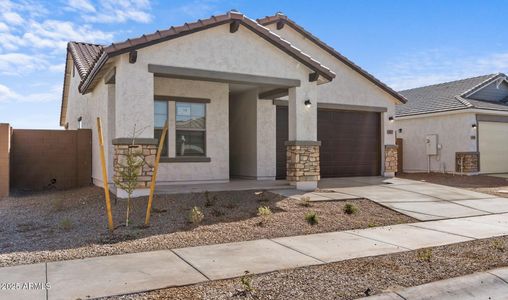 New construction Single-Family house 16625 N Lunar St, Maricopa, AZ 85138 Clyde- photo 0 0