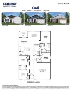 New construction Single-Family house 2809 Kilpatrick-White Rd, Greensboro, NC 27406 plan Cali - image