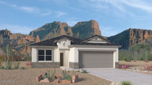 New construction Single-Family house 1411 W Shannons Wy, Coolidge, AZ 85128 plan Baxter - image