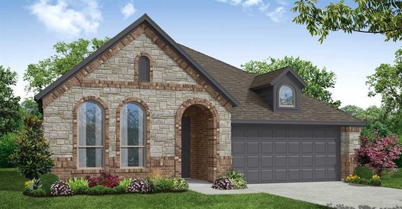 New construction Single-Family house 1101 Foxtail Dr, Justin, TX 76247 plan Cambridge - image