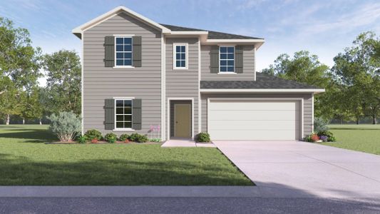 New construction Single-Family house 12112 Silverton Tree Bnd, Mustang Ridge, TX 78610 plan The Naples - image
