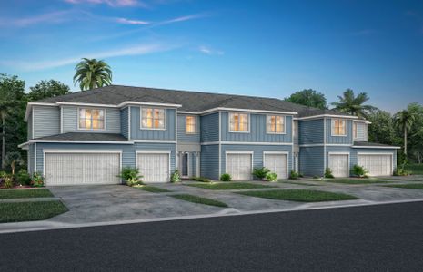 New construction Townhouse house 4677 Sparkling Shell Avenue, Kissimmee, FL 34746 Marigold- photo 0