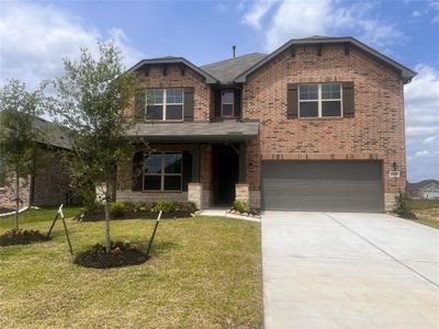 New construction Single-Family house 21611 Elmheart Dr, New Caney, TX 77357 Cypress II V- photo 0