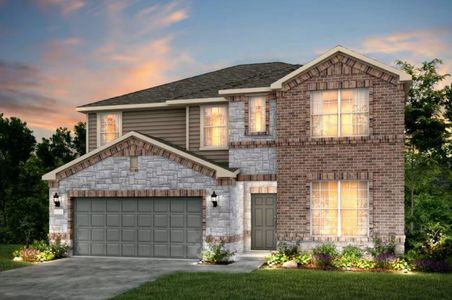 New construction Single-Family house 12013 Bacalar Bnd, Manor, TX 78653 Taylor - photo 0