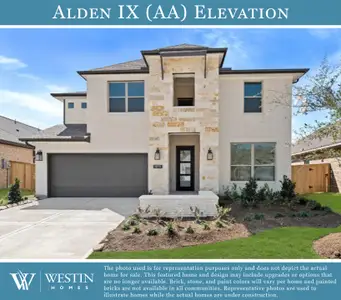 New construction Single-Family house 217 Horsemint Ln, Georgetown, TX 78633 plan The Alden IX - image