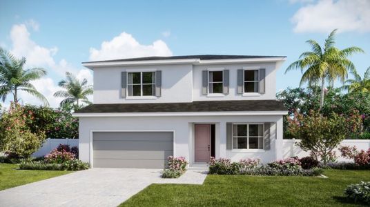 New construction Single-Family house 1613 Sawgrass Whisper Wy, Loxahatchee, FL 33470 Periwinkle- photo 1 1