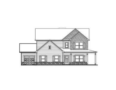 New construction Single-Family house 384 Weslyn Dr, Social Circle, GA 30025 plan (GA)Hunter A.1 3 Front Entry - image