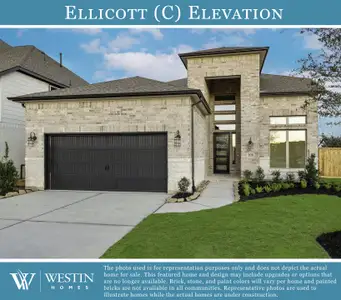 New construction Single-Family house 213 Horsemint Ln, Georgetown, TX 78633 plan The Ellicott - image