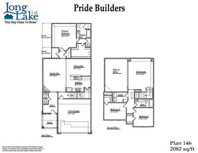 Plan 146 features 4 bedrooms, 3 bath, 1 half bath and over 2,000 square feet of living space.