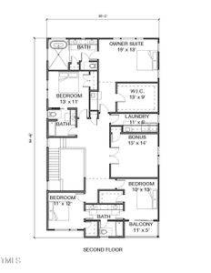 Floor Plan - Second Floor - 324 Waldo St