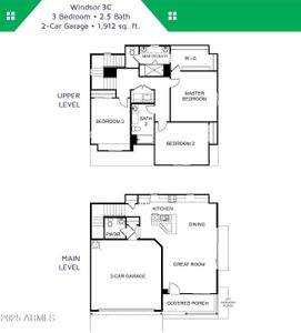 New construction Single-Family house 16875 N 12Th St, Phoenix, AZ 85020 plan Windsor 3C - image