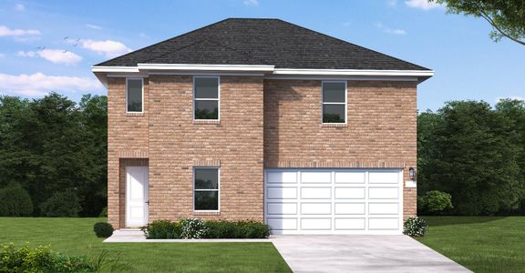 New construction Single-Family house 25724 Jasmine Sprig Ln, Elgin, TX 78621 plan Moore - Single Family Homes - image