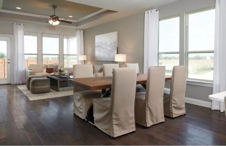 Photo of Pulte model home with same floor plan, not of actual home listed.