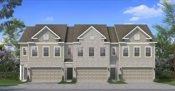New construction Townhouse house 190 Abbotts Crossing Cir, Conyers, GA 30094 Luca- photo 0