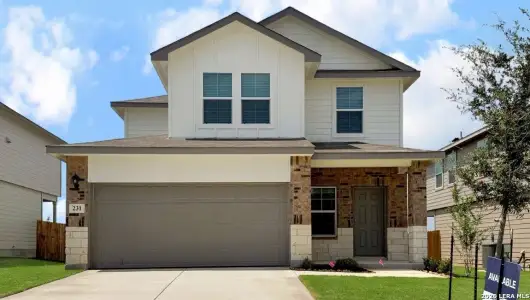 New construction Single-Family house 231 Violet Sylph, San Antonio, TX 78253 plan The Hanna - image