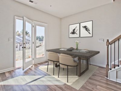 Dining area in the Carmine floorplan at a Meritage Homes community in Atlanta, GA.