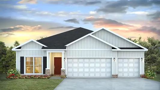 New construction Single-Family house 7229 Shady Oak Wy, Panama City, FL 32409 plan Madison-Hardi Wt 3 Sides Brick - image