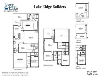 Plan 269 features 4 bedrooms, 3 full baths, 1 half bath and over 2,600 square feet of living space.