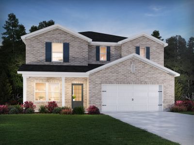 New construction Single-Family house 7253 Lyric St, Fairburn, GA 30213 Dakota Basement- photo 0