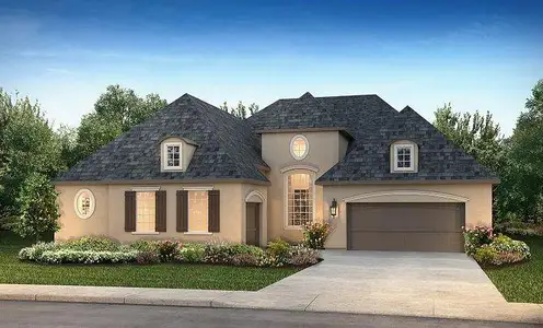New construction Single-Family house 12965 Whitewater Wy, Conroe, TX 77302 plan Plan 6015 Elevation B - image