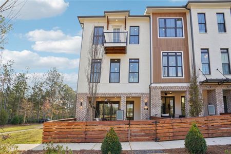 New construction Townhouse house 140 Iveybrooke Ln, Unit 75, Alpharetta, GA 30009 plan The Benton I - image