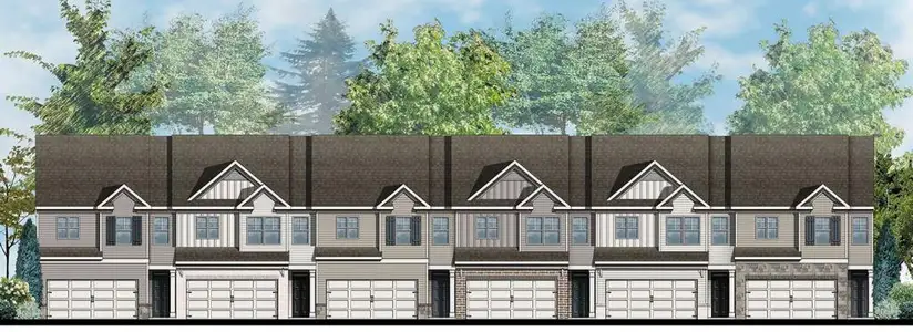 New construction Townhouse house 26 Rustin Rdg, Dahlonega, GA 30533 plan SUDBURY 24' TOWNHOME - image