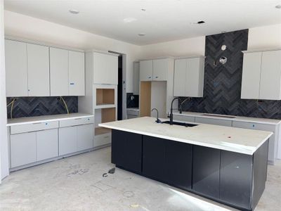 Sizable kitchen with high-end finishes