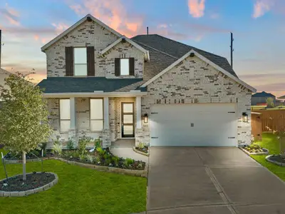 New construction Single-Family house 24927 Hibiscus Garden Way, Katy, TX 77493 Middleton Plan- photo 0