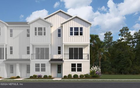 New construction Townhouse house 13 N Beach St, Jacksonville Beach, FL 32250 Bayview- photo 0