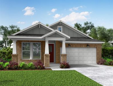 New construction Single-Family house 18826 Shadowfax Trl, Tomball, TX 77377 Maxwell- photo 0