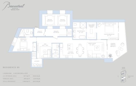 New construction Condo house 99 Se 5Th St, Miami, FL 33131 plan Residence 04 - image