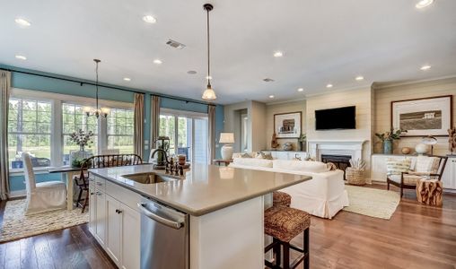 Gourmet kitchen with island