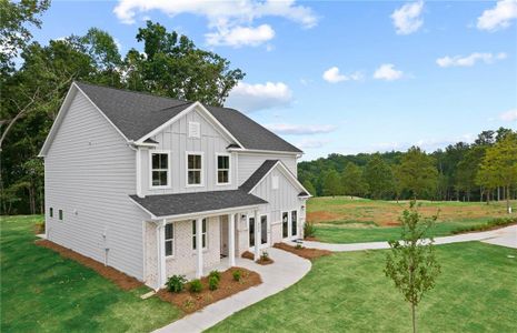 New construction Single-Family house 732 Mirror Lake Pkwy, Villa Rica, GA 30180 plan Hampton - image
