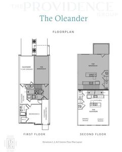 New construction Condo house 509 Belvedere Dr, Unit 4, Alpharetta, GA 30022 plan The Oleander - image