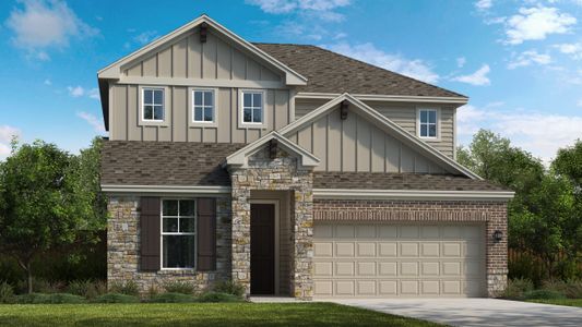 New construction Single-Family house 18303 Rhone River Dr, San Antonio, TX 78256 plan Pleasanton - image