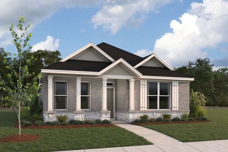 New construction Single-Family house Buda, TX 78610 plan Zinnia - Cottage Series - image