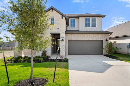 New construction Single-Family house 128 Old Woods Rd, Liberty Hill, TX 78642 Sheldon- photo 0