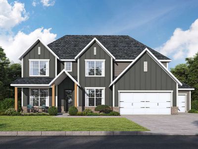 New construction Single-Family house 2607 Parkside Wy, Gainesville, GA 30507 plan Dewhurst 3-Car - image