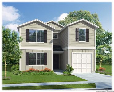 New construction Single-Family house 8234 Titan Belt, San Antonio, TX 78252 The Wolters- photo 0