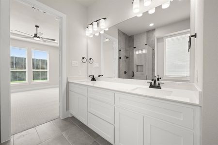 New construction Single-Family house 2306 Flock Dr, Mansfield, TX 76063 plan Harvard EW 2F w/Media - image