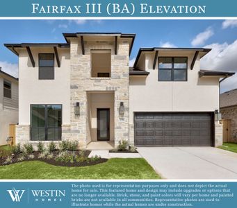 New construction Single-Family house 317 Horsemint Ln, Georgetown, TX 78633 plan The Fairfax III - image